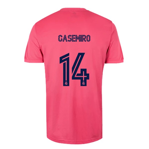 Camiseta Real Madrid Segunda Equipación NO.14 Casemiro 2020-2021 Rosa